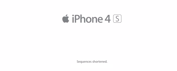 Sequences Shortened Apple iPhone ad